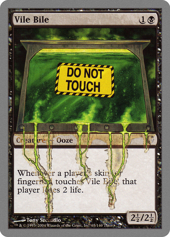 Vile Bile card front