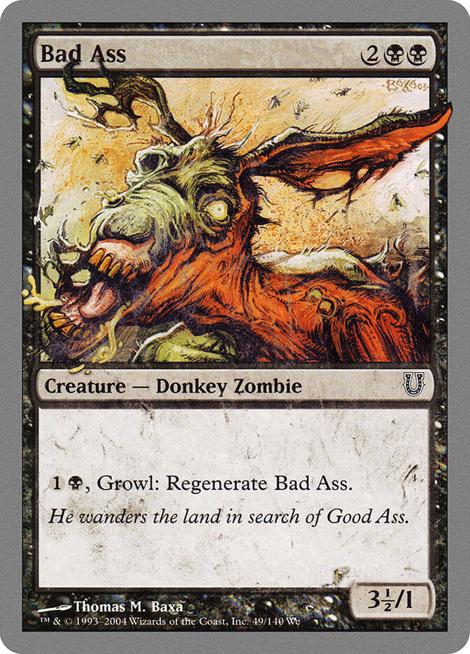 Bad Ass card front