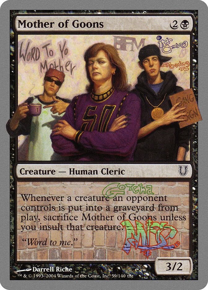 Mother of Goons card front
