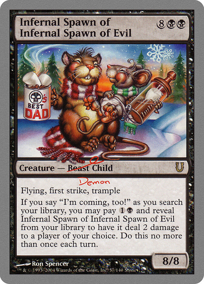 Infernal Spawn of Infernal Spawn of Evil card front