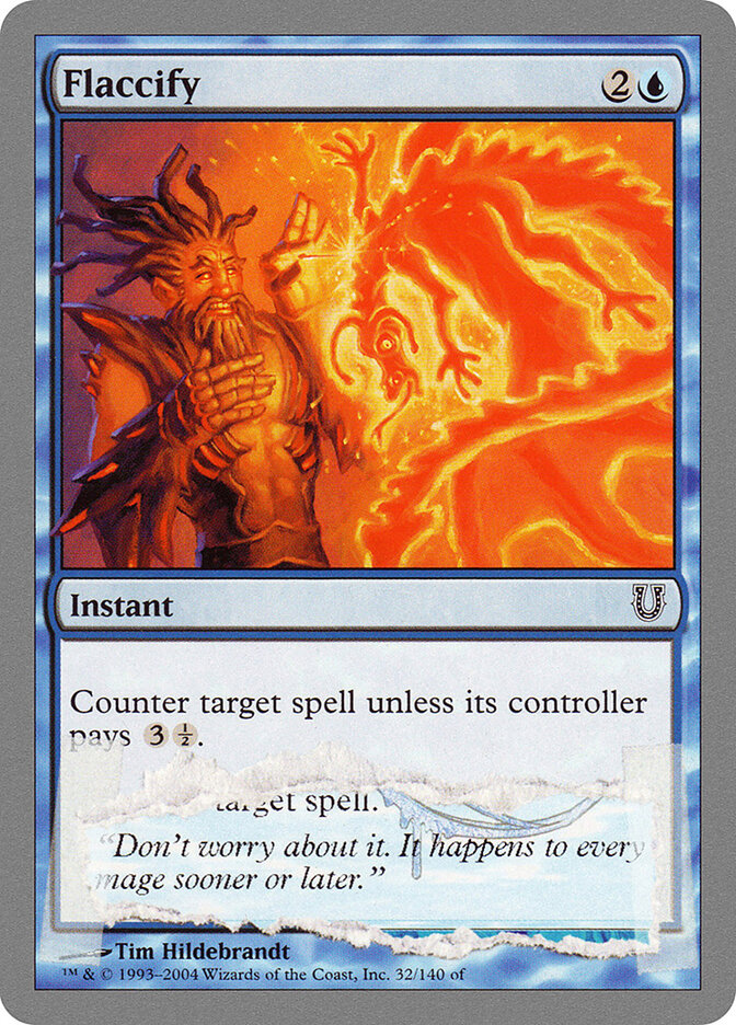 Flaccify card front