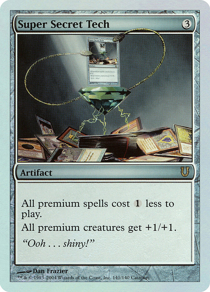 Super Secret Tech card front