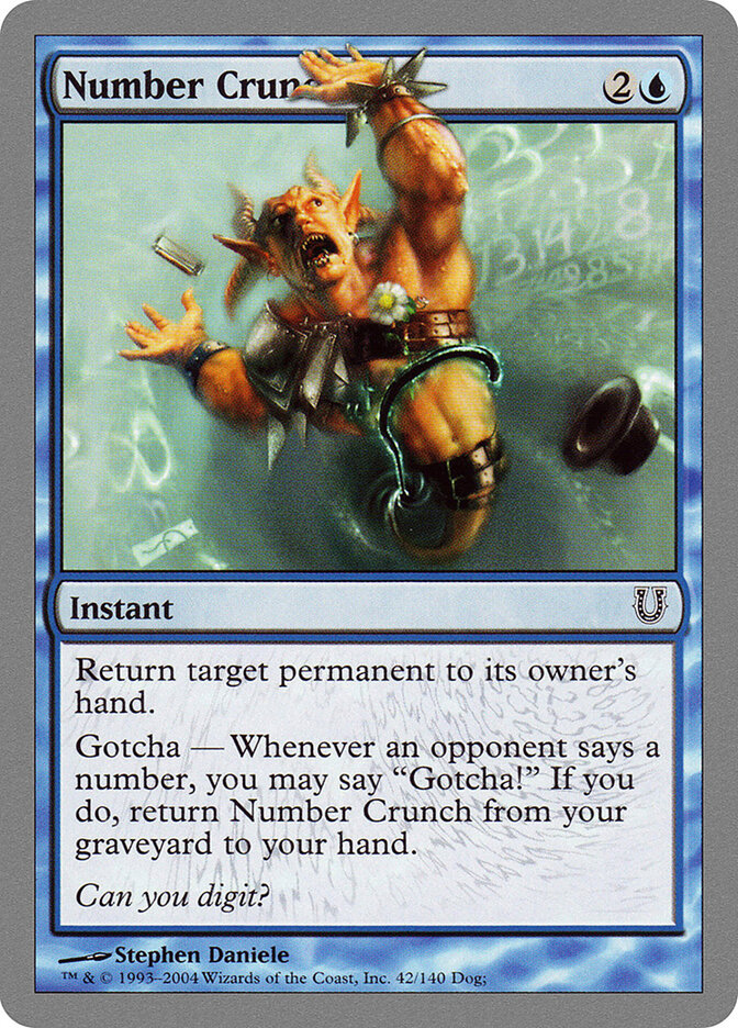 Number Crunch card front