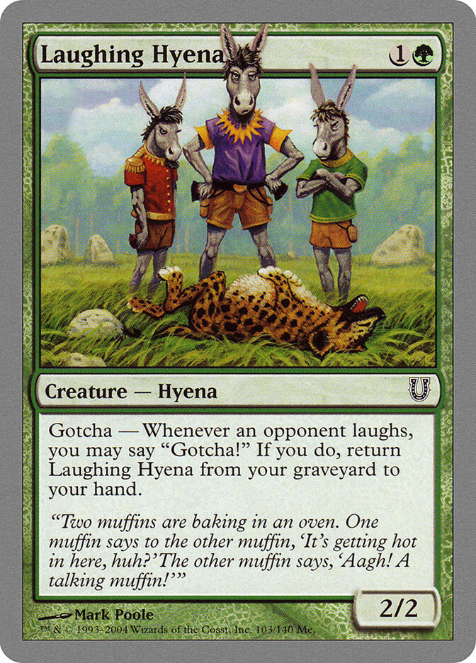 Laughing Hyena card front