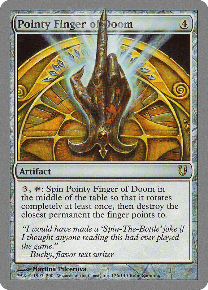 Pointy Finger of Doom card front