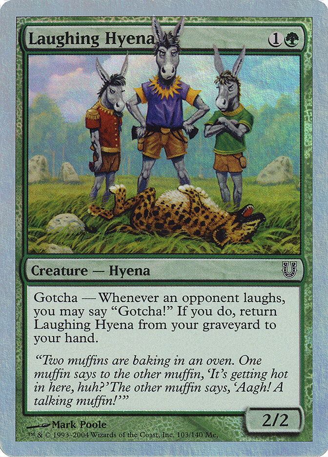 Laughing Hyena card front