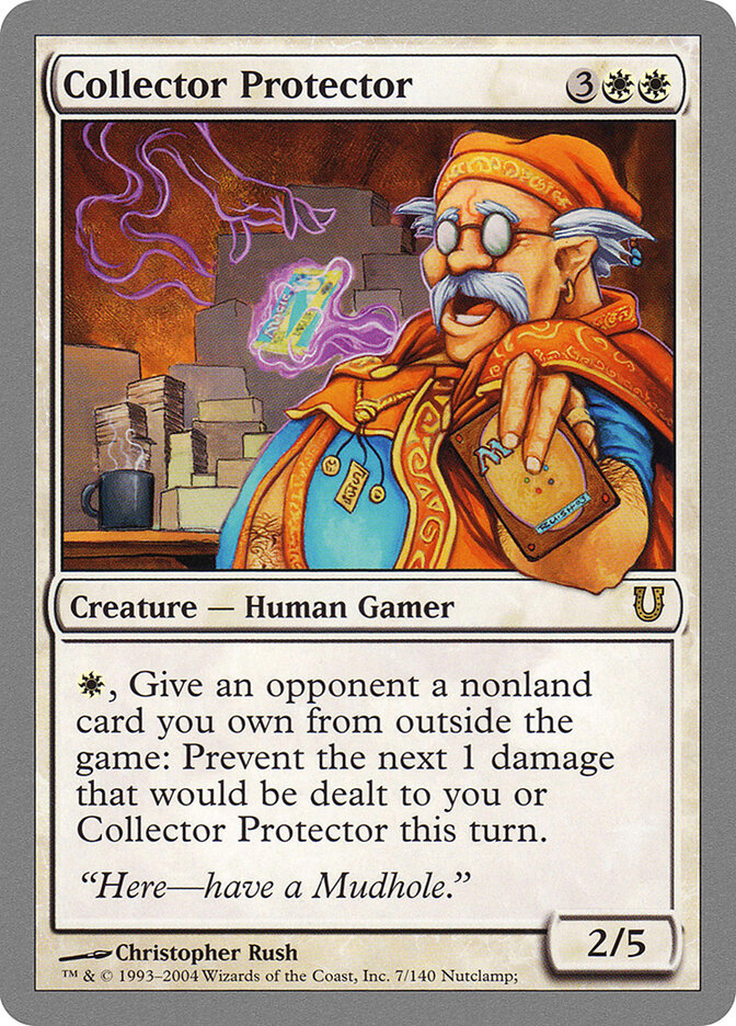 Collector Protector card front