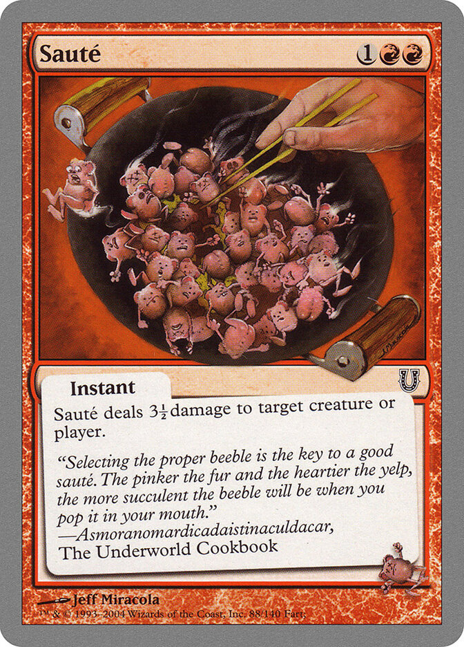 Sauté card front