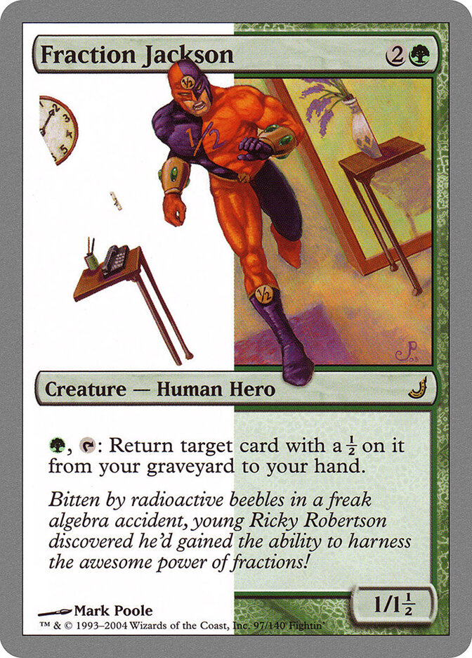 Fraction Jackson card front