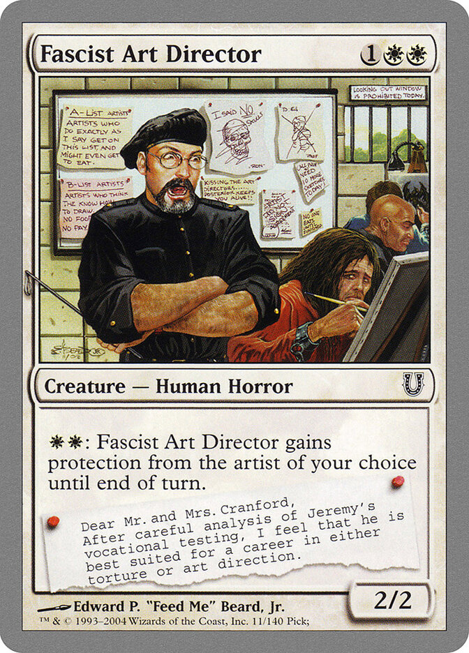 Fascist Art Director card front
