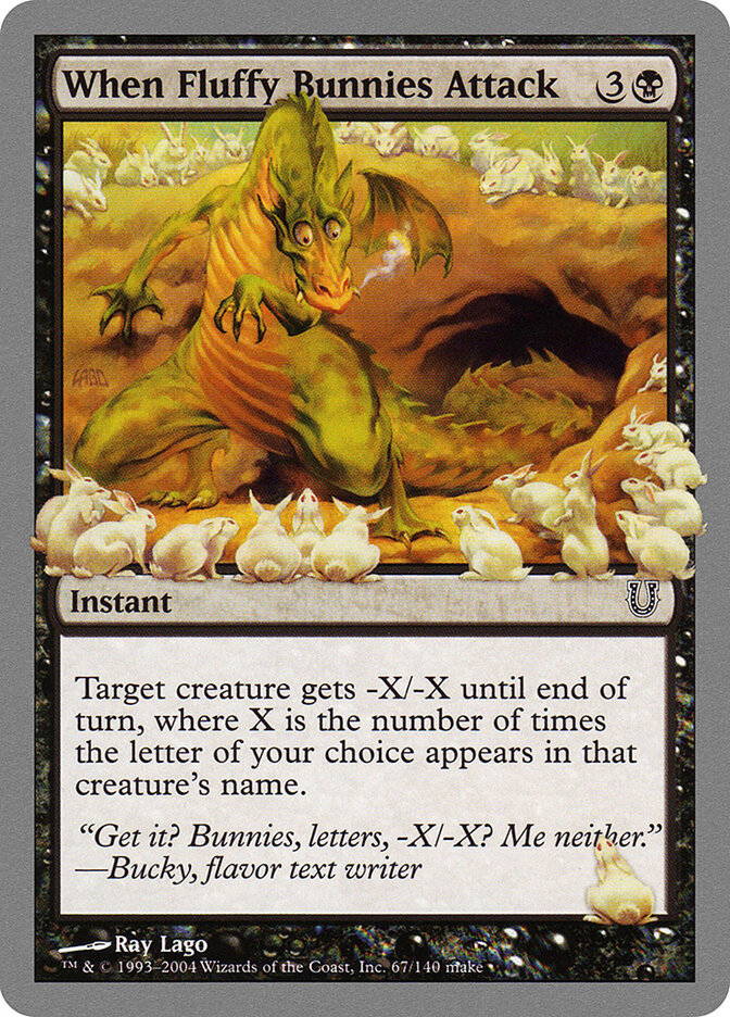 When Fluffy Bunnies Attack card front
