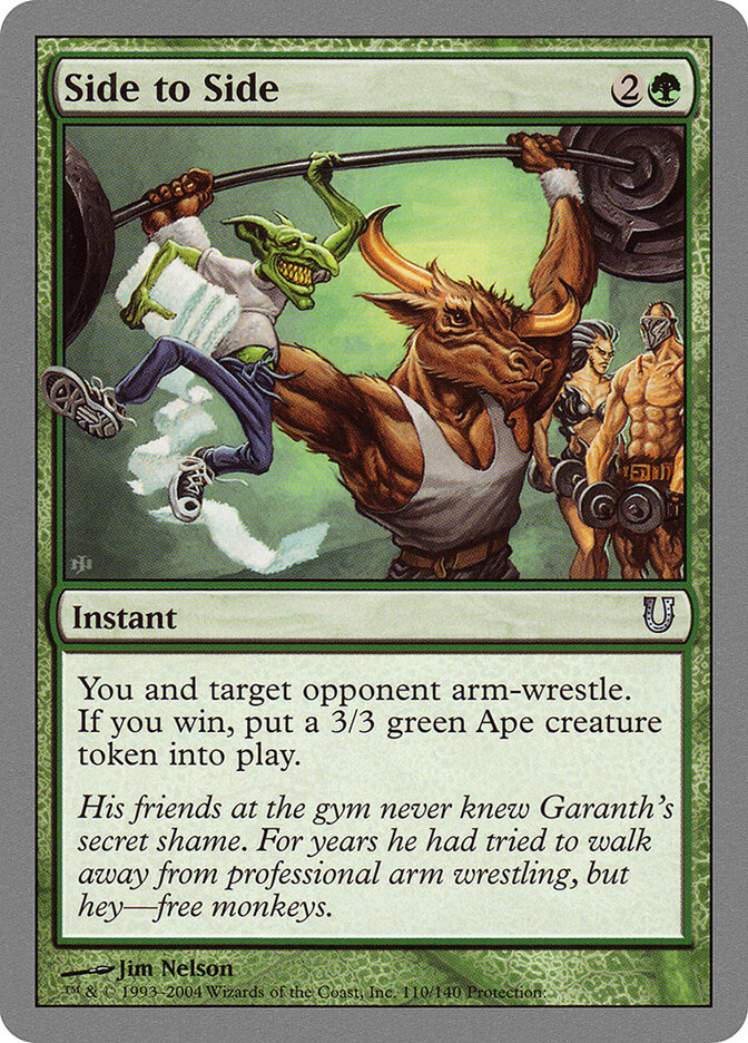 Side to Side card front