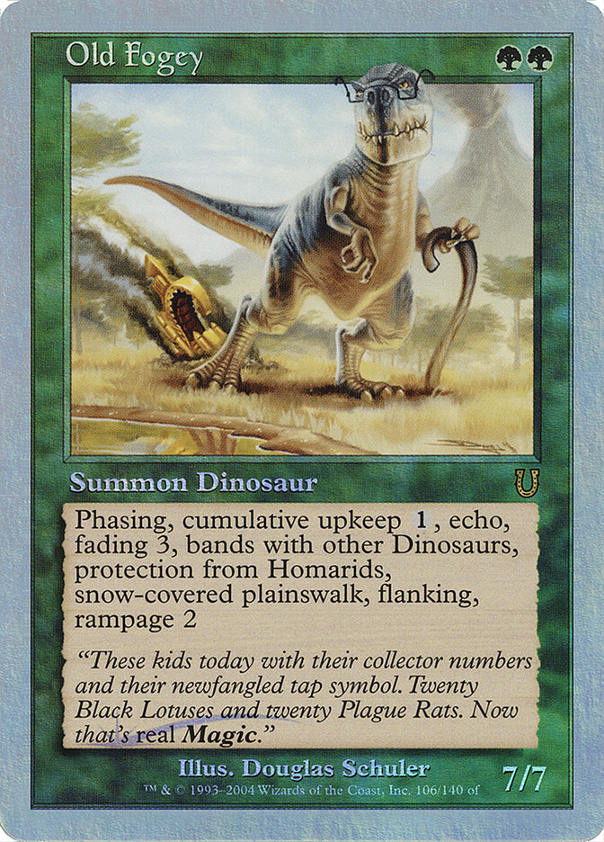 Old Fogey card front