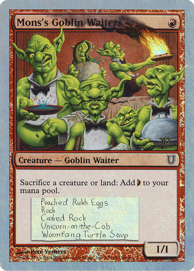Mons's Goblin Waiters card front