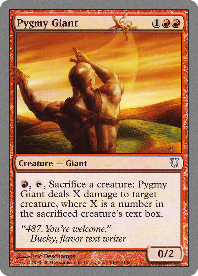 Pygmy Giant card front