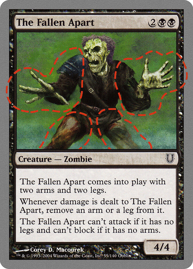 The Fallen Apart card front