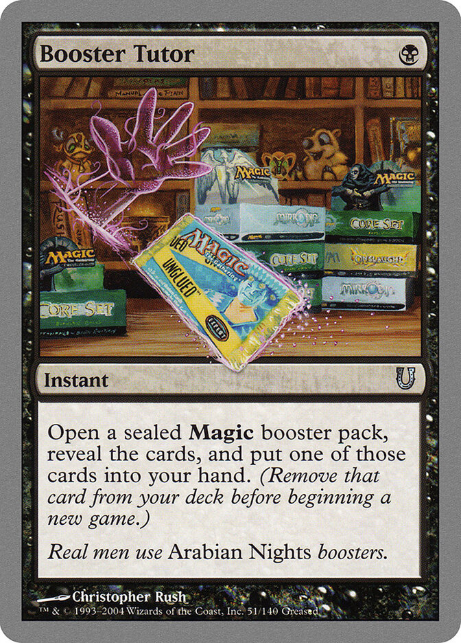 Booster Tutor card front