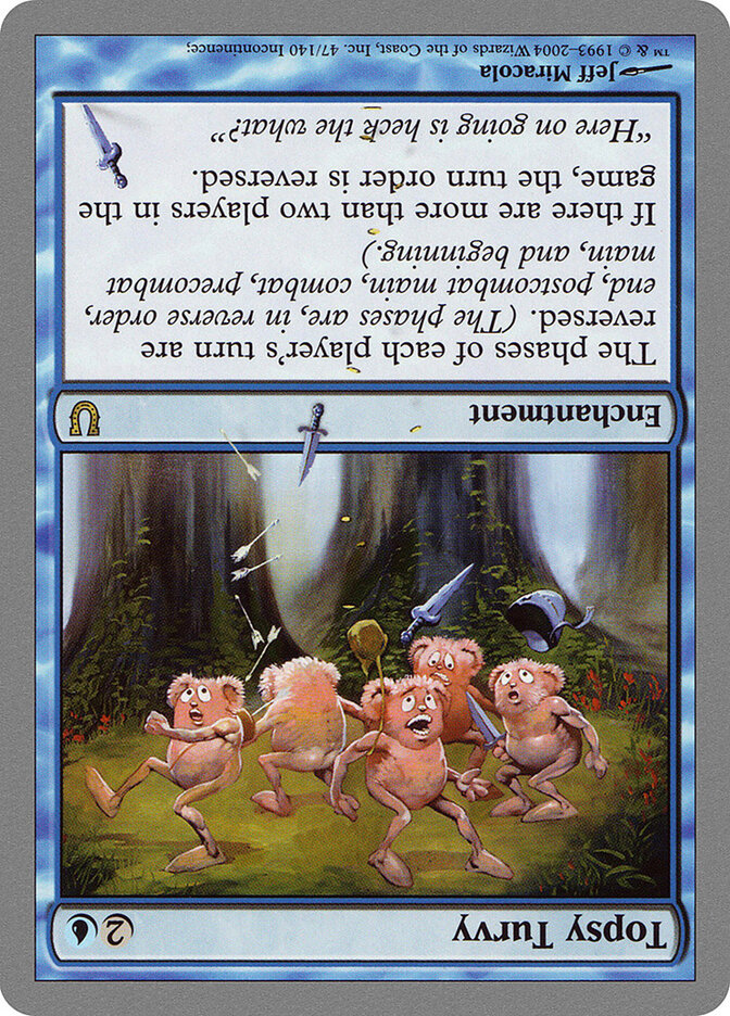 Topsy Turvy card front