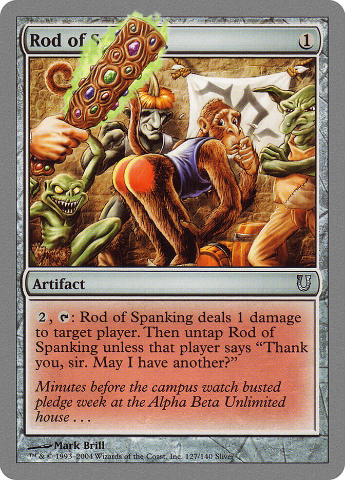 Rod of Spanking card front