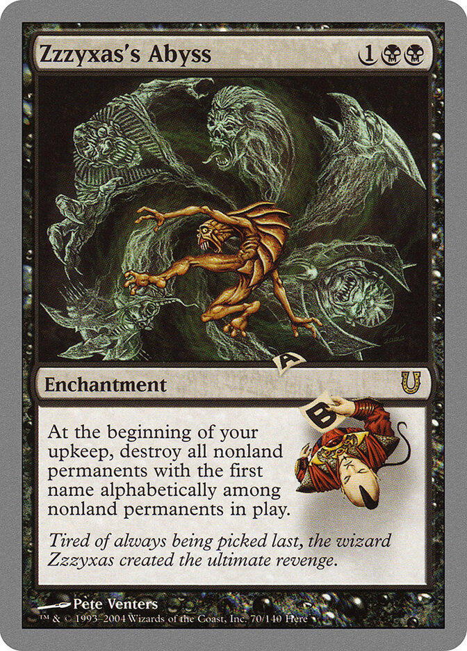 Zzzyxas's Abyss card front