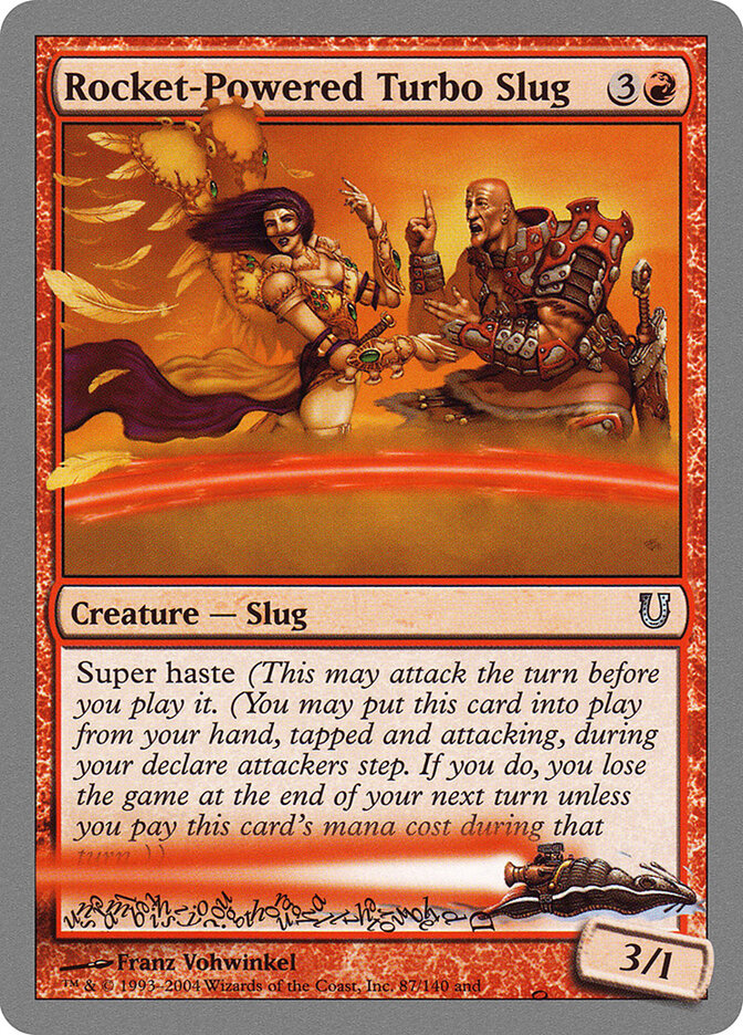 Rocket-Powered Turbo Slug card front