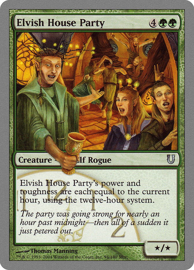 Elvish House Party card front