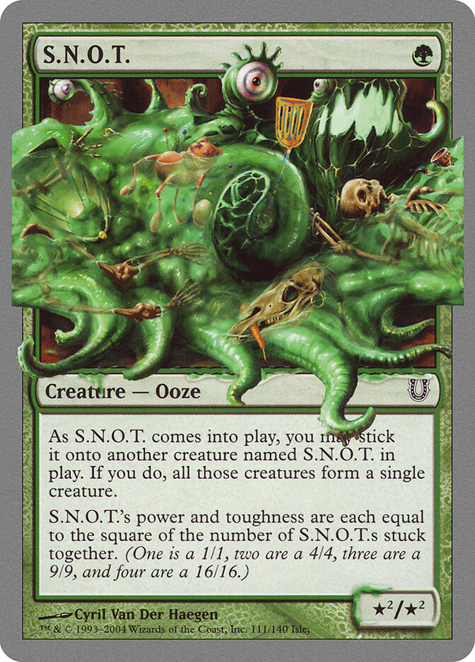 S.N.O.T. card front
