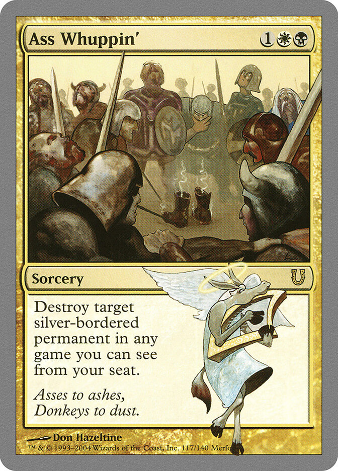 Ass Whuppin' card front