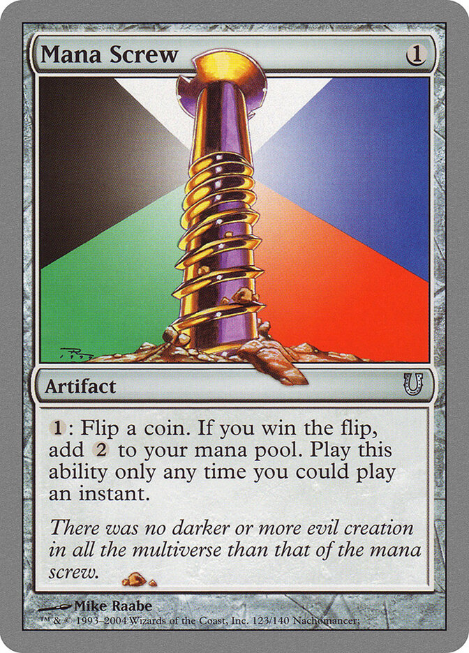 Mana Screw card front