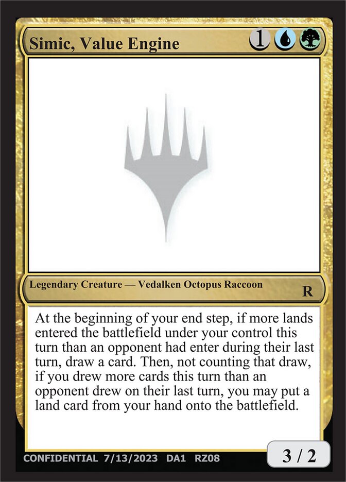 Simic, Value Engine card front