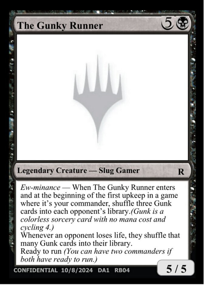 The Gunky Runner card front