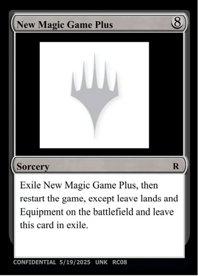 New Magic Game Plus card front