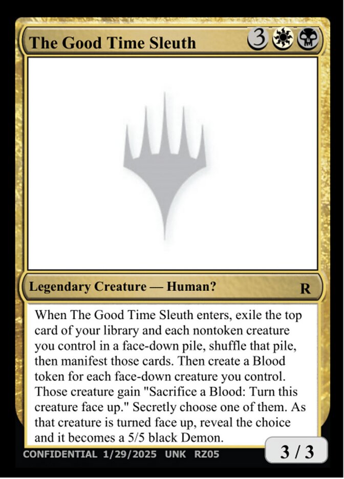 The Good Time Sleuth card front