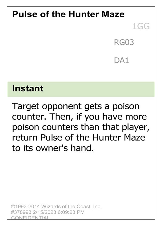Pulse of the Hunter Maze card front