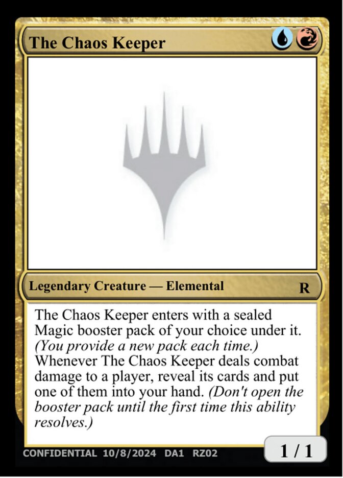 The Chaos Keeper card front