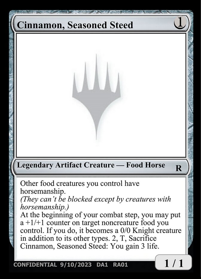 Cinnamon, Seasoned Steed card front