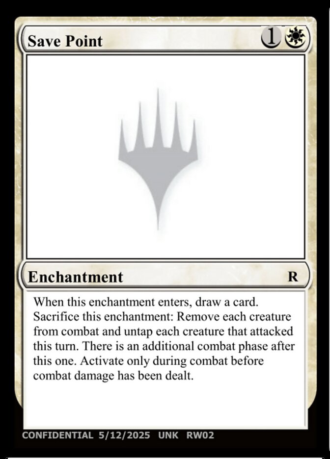 Save Point card front