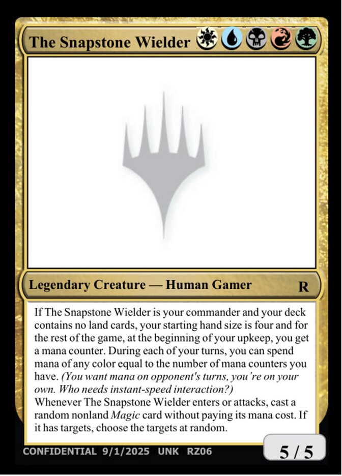 The Snapstone Wielder card front