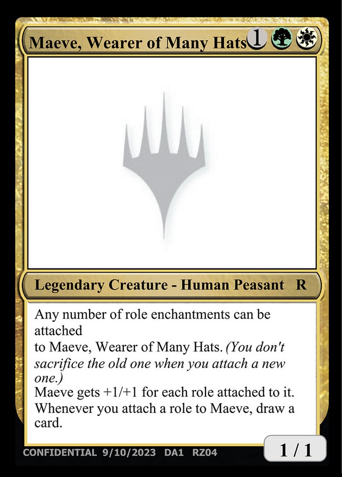 Maeve, Wearer of Many Hats card front