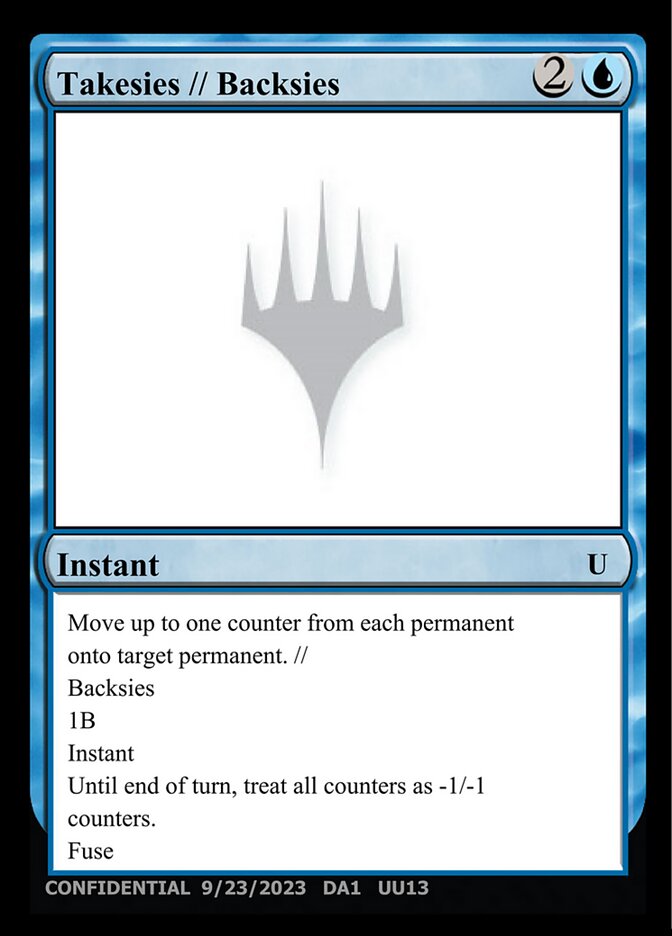Takesies card front