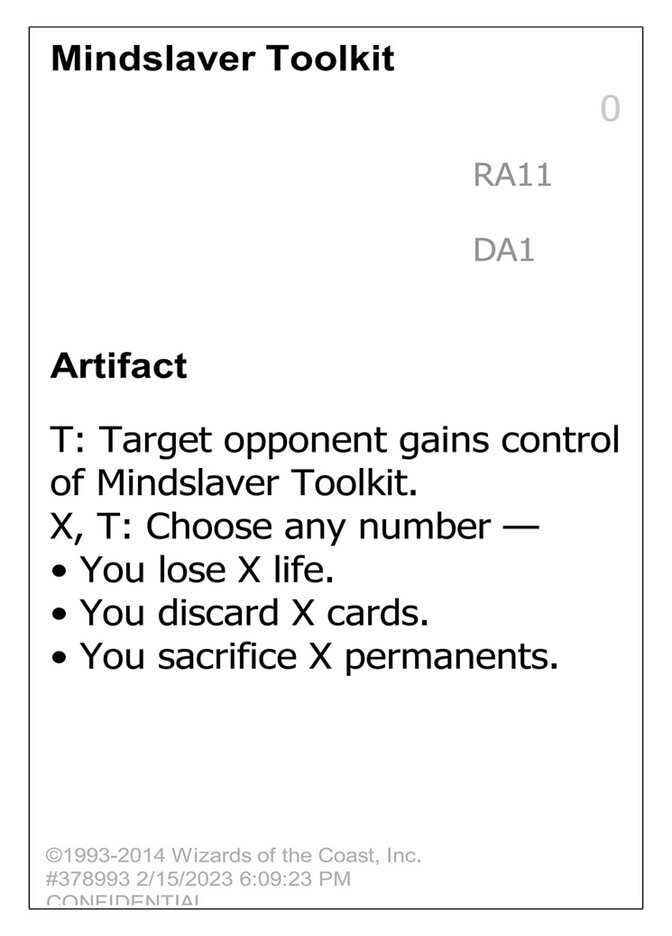 Mindslaver Toolkit card front