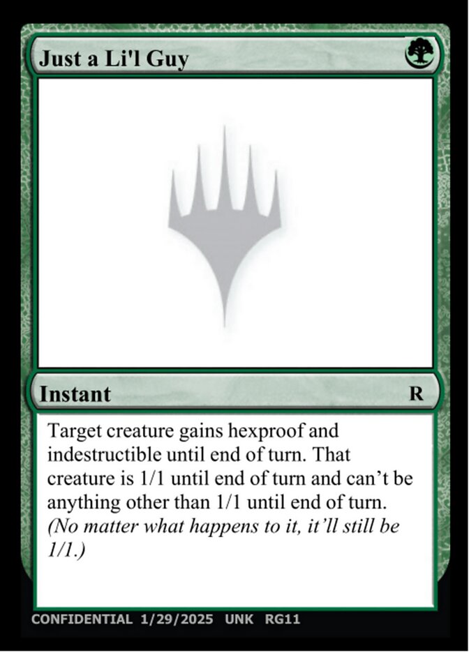 Just a Li'l Guy card front