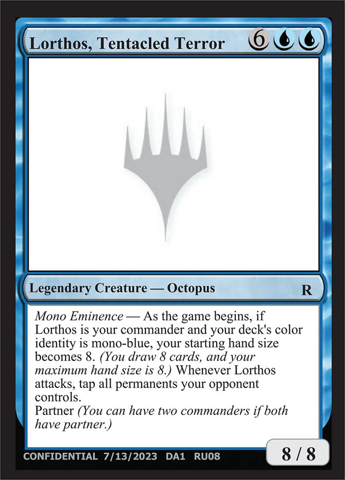 Lorthos, Tentacled Terror card front