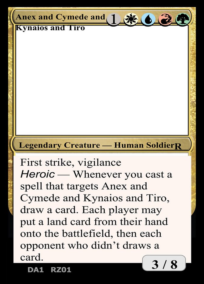 Anax and Cymede & Kynaios and Tiro card front