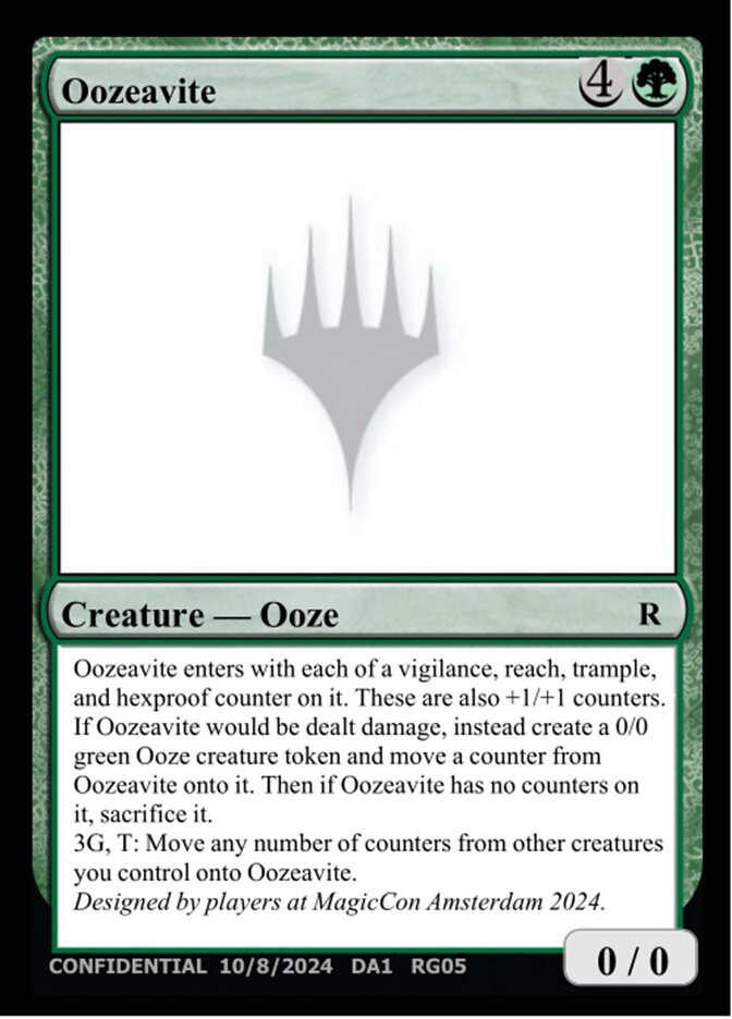 Oozeavite card front