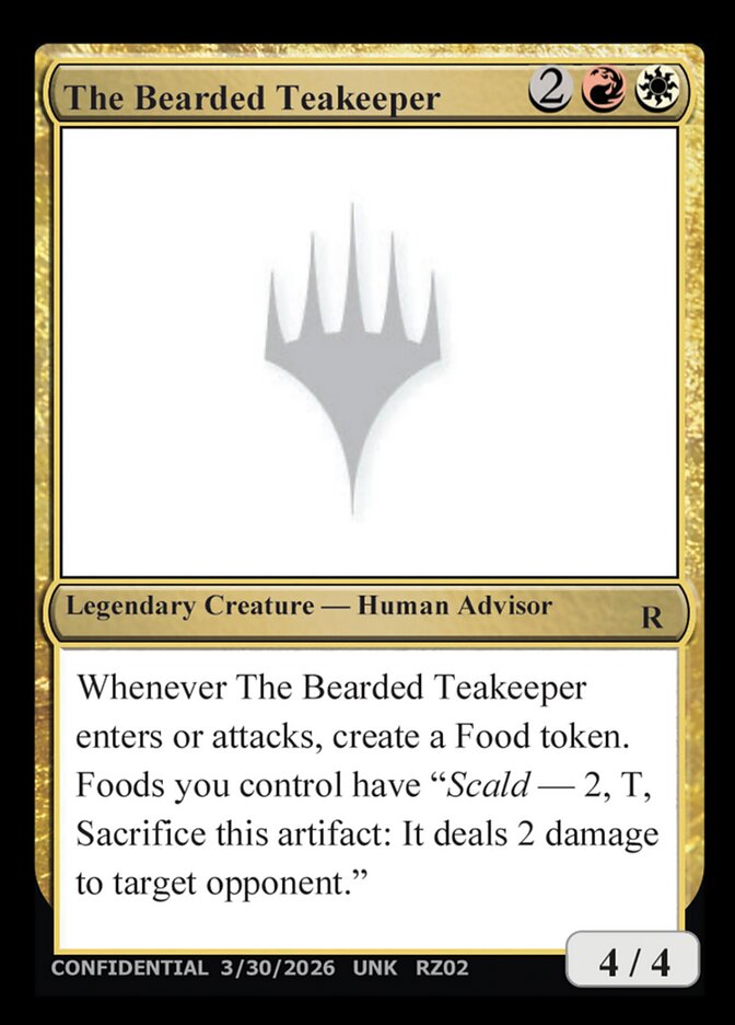 The Bearded Teakeeper card front