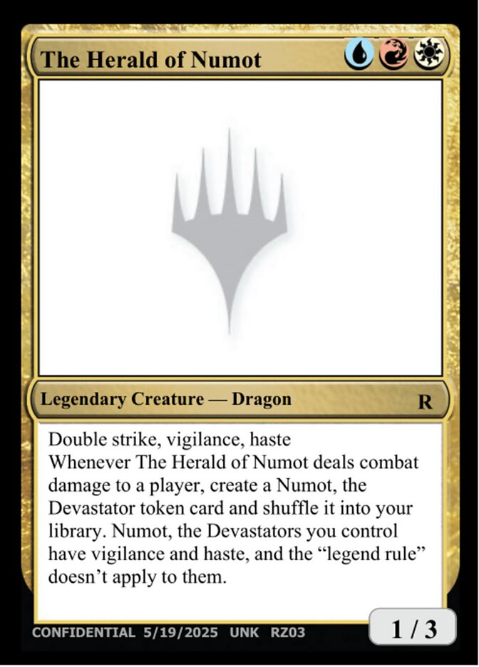 The Herald of Numot card front