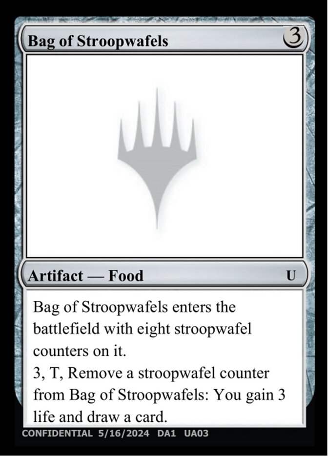 Bag of Stroopwafels card front
