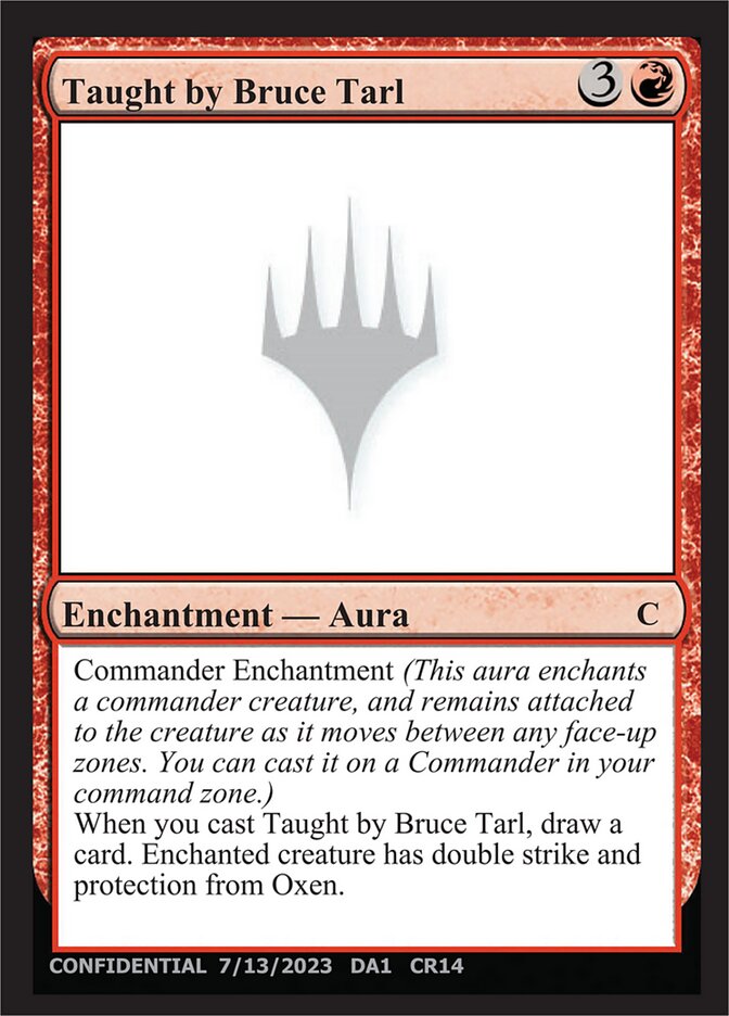 Taught by Bruce Tarl card front