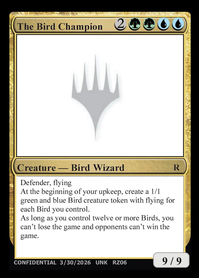 The Bird Champion card front